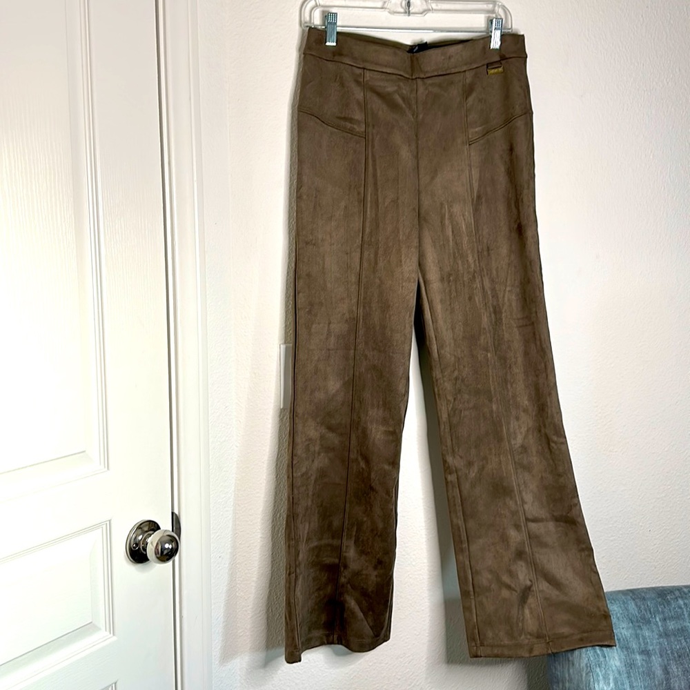 NWT Marc Jacobs NY, Suede light stretch boot cut dress pants